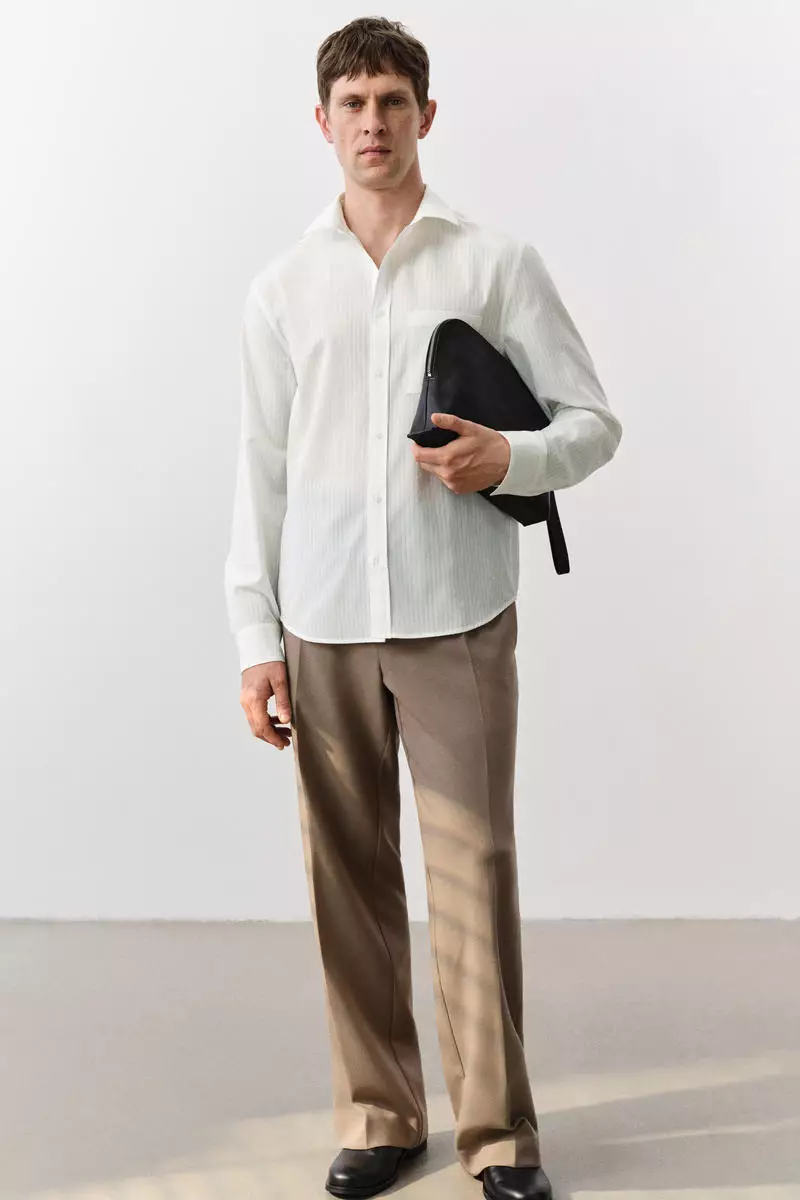 Regular Fit Lyocell-blend shirt