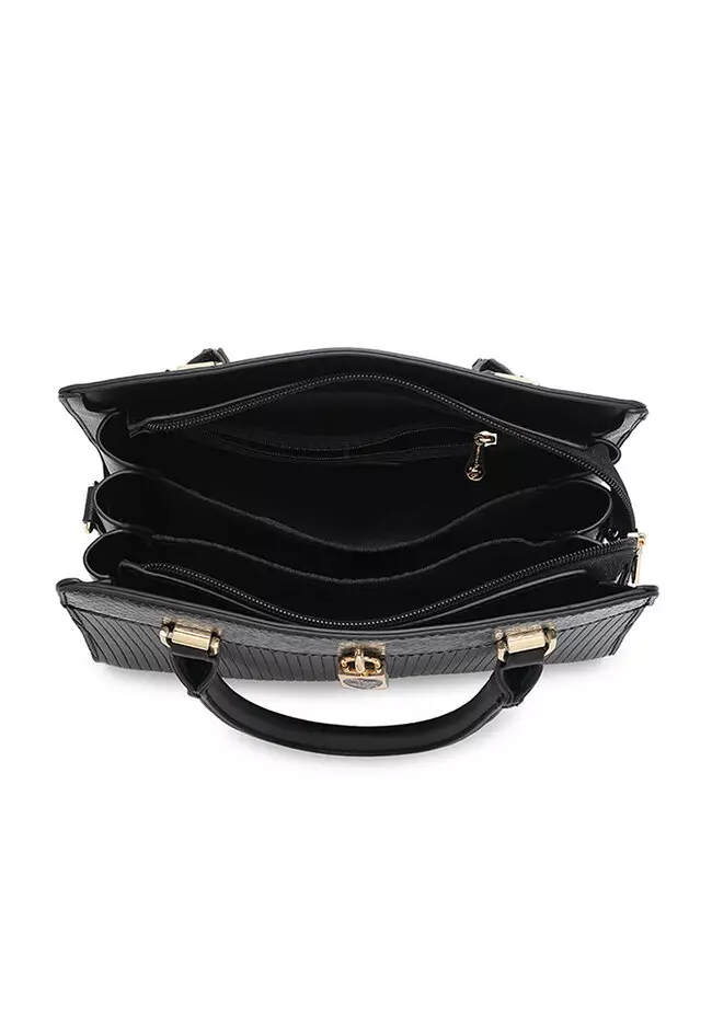 Buy Swiss Polo Faux Leather Top Handle Bag / Sling Bag / Crossbody Bag ...