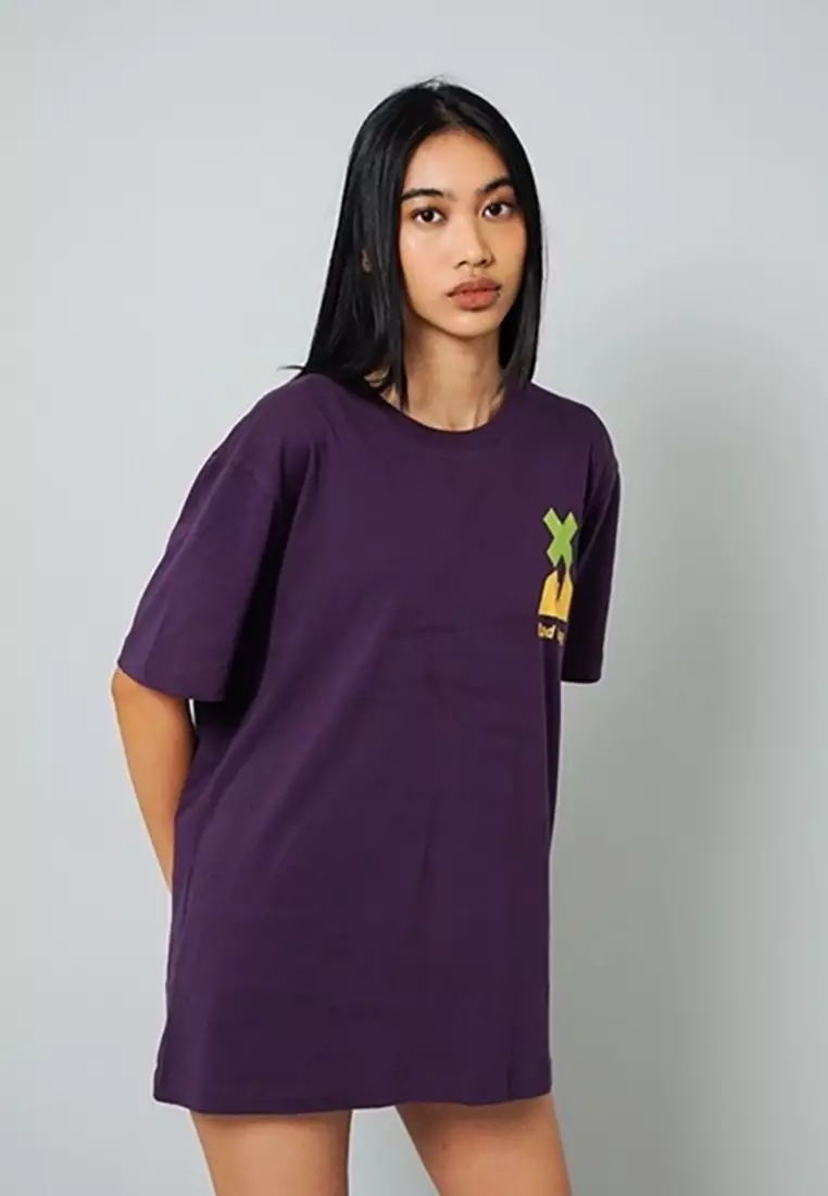 LGS Street - Badguy - Kaos - Streetwear - Ungu - Unisex - ST.30.H045.022