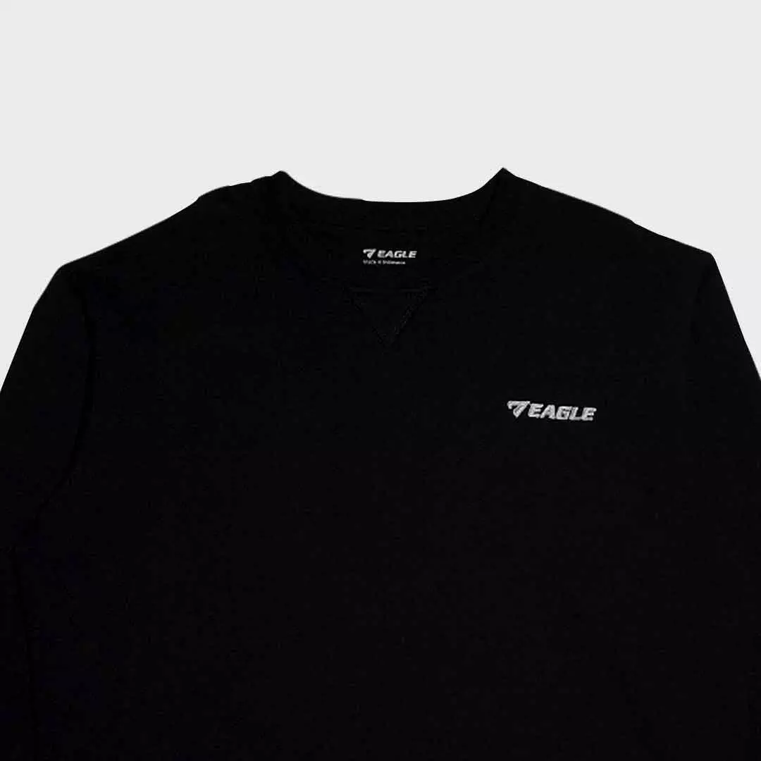 Eagle Ease Crew Neck - HITAM
