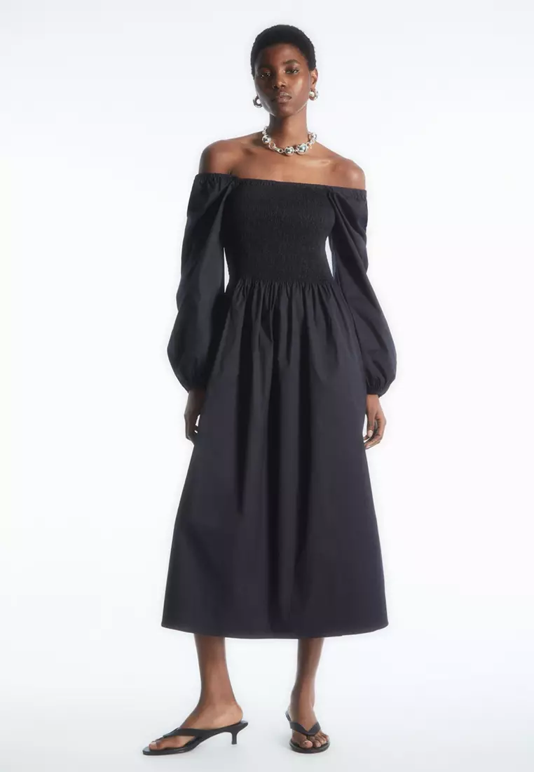 Buy COS Shirred Midi Dress 2024 Online