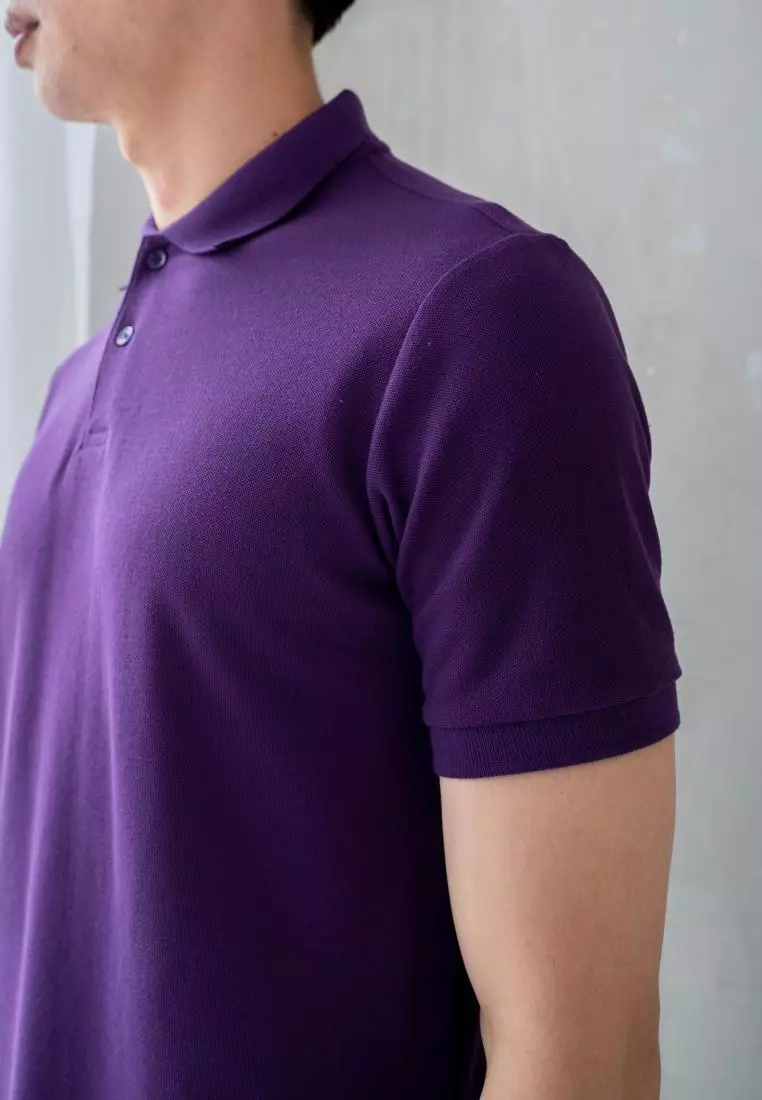 Kale Polo Shirt Park Dark Purple 02 / Kaos Kerah Ungu Tua Pendek Pria Casual Men