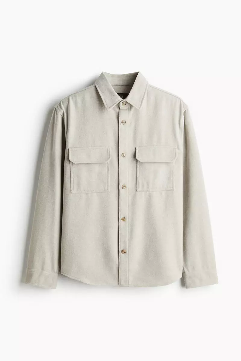 Regular Fit Felted overshirt
