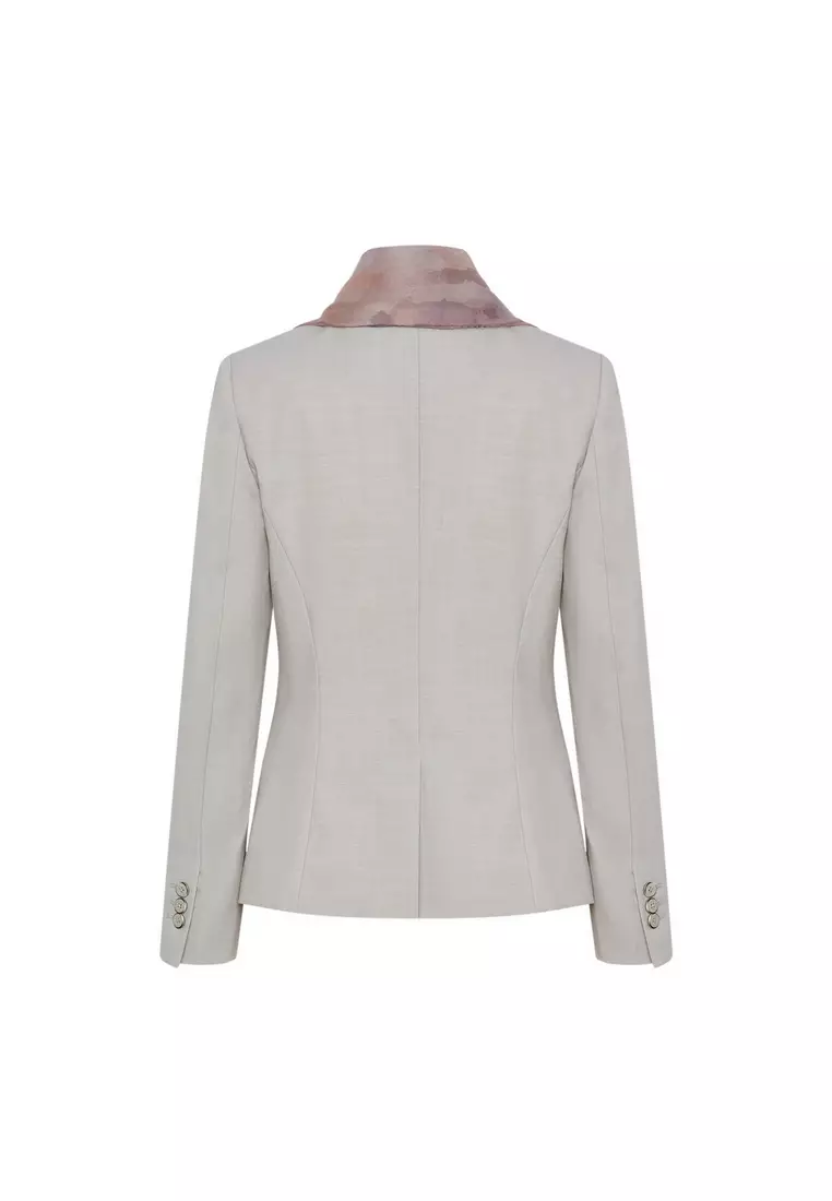 長袖修身西裝外套