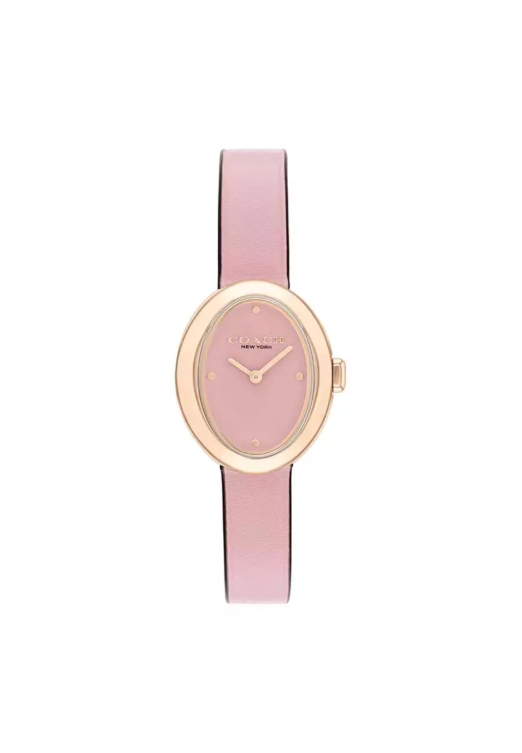Buy COACH Sammy Pink Leather Strap Analog Women's Watch CO-14504423 ...