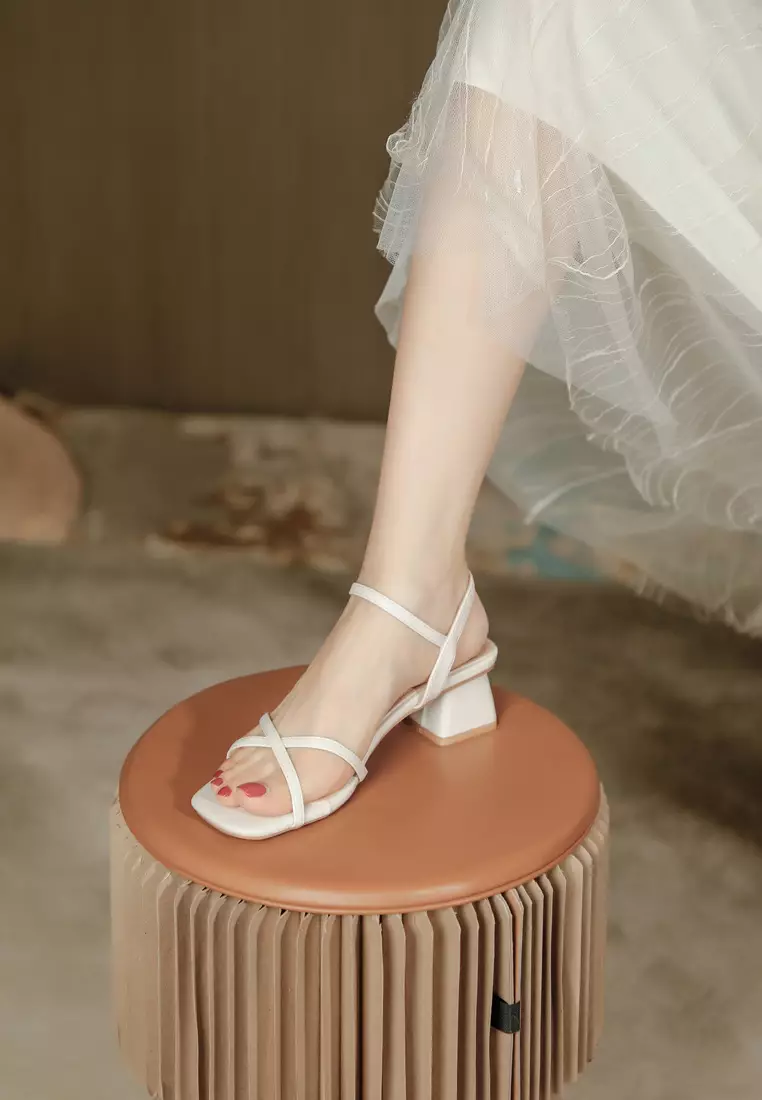 Girly Strap Mid Heel Sandals TE9448-12