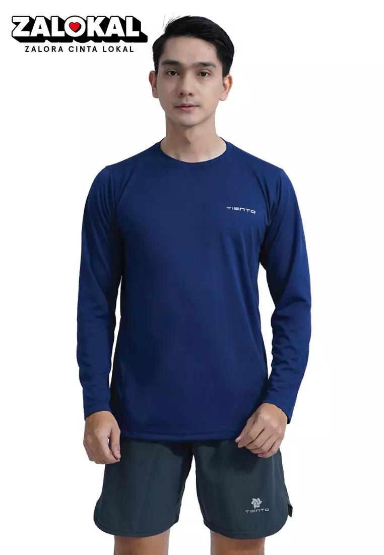 Jual Tiento Tiento Kaos Running Dry Fit Lengan Panjang Baju