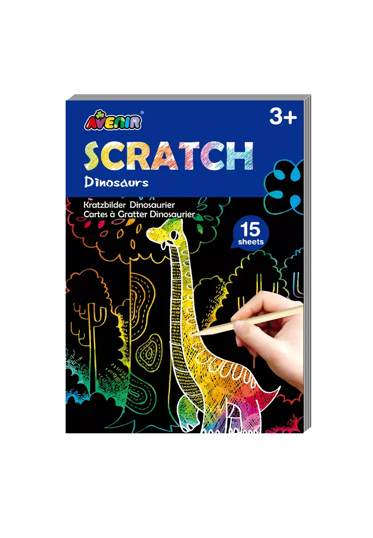 Avenir - Scratch Large Book - Magical Animals, Size: 8.25