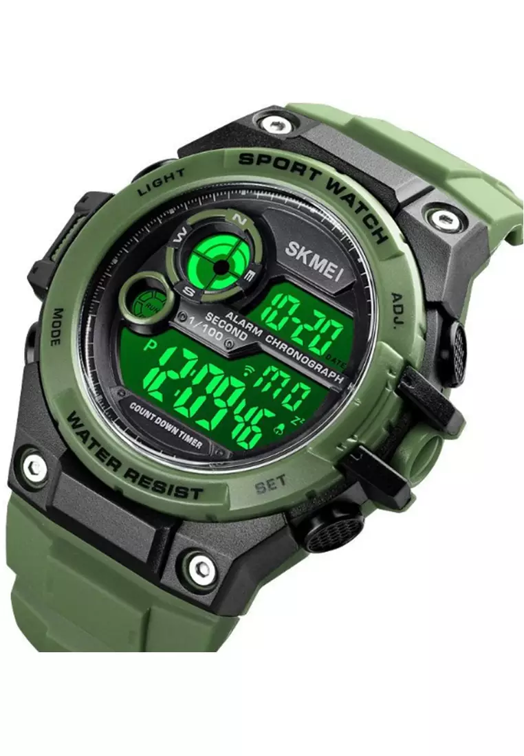 Jam Tangan Digital Pria Waterproof Many Function Strap Tali Material PU Silicone BY42 ORIGINAL