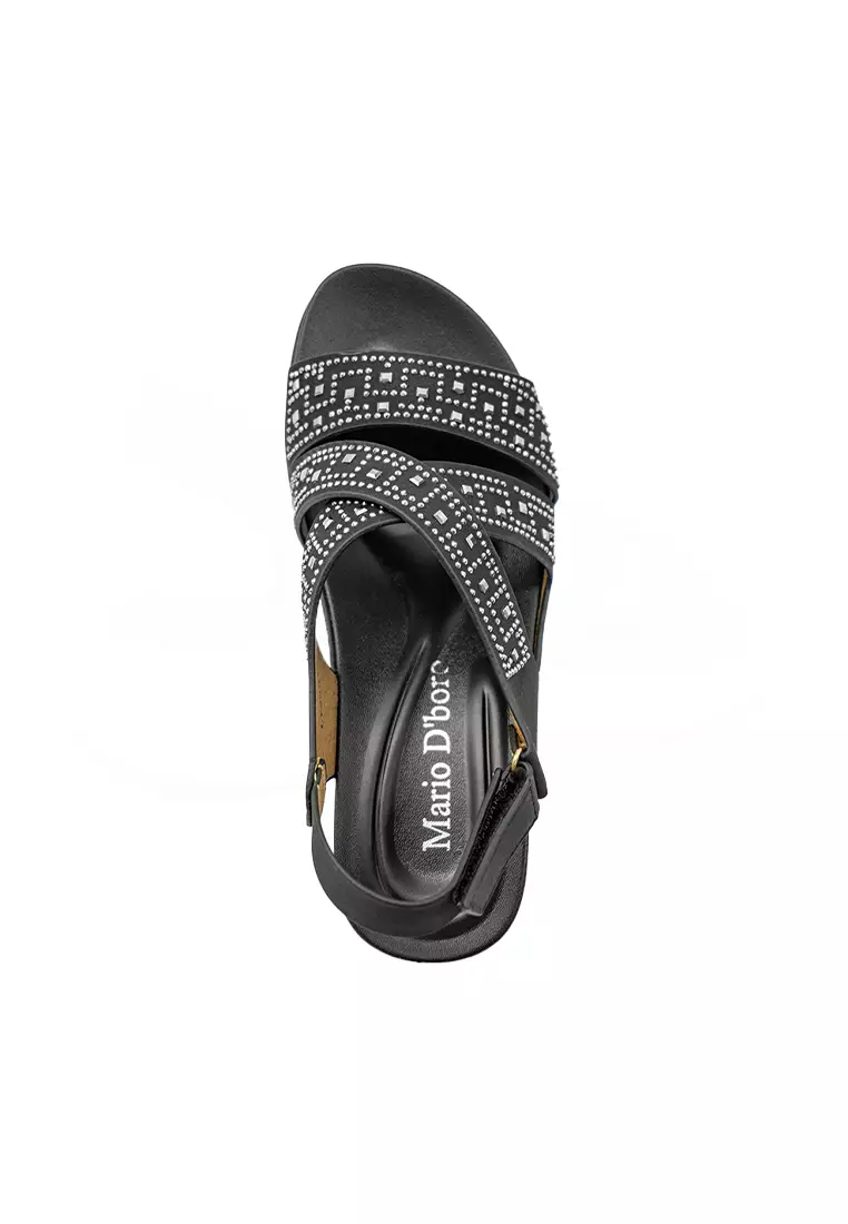 Women's Flat Sandals LY 28315 Black C70