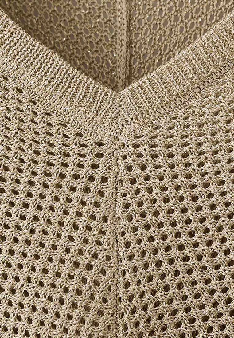 V-Neck Knit Top