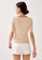 Love, Bonito beige Tegan Fitted Square Neck Top B3861AAD6D8611GS_3