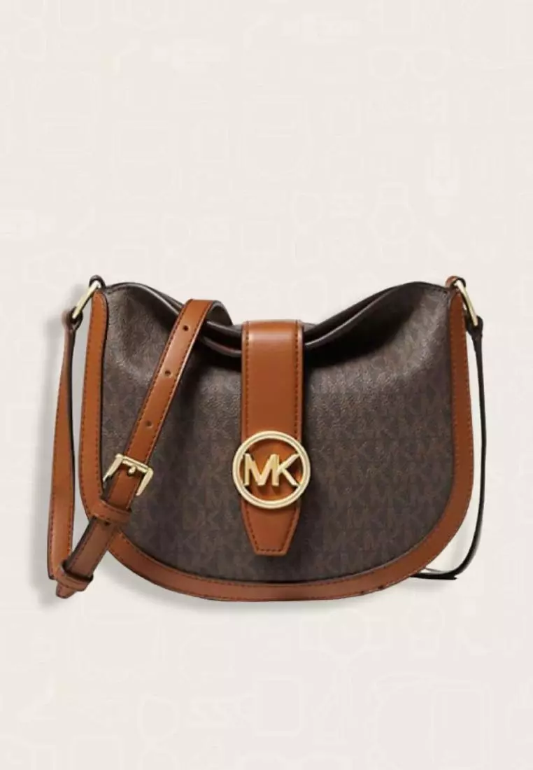 Jual MICHAEL KORS Michael Kors Gabby Small Signature Logo Hobo