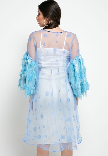  Jual  LUIRE by Raden Sirait Fm Dress Tangan Balon Midi Orx 