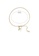 Glamorousky white 925 Sterling Silver Plated Gold Simple Elegant Geometric Round Imitation Pearl Bracelet C7B06ACEB1EBBDGS_2