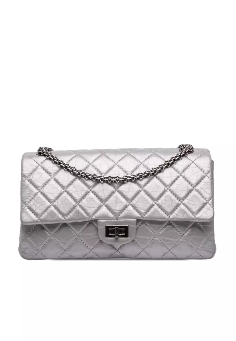 Pre-Loved Chanel Quilted Aged Calfskin Reissue 2.55 Double Compartment Single Flap 226