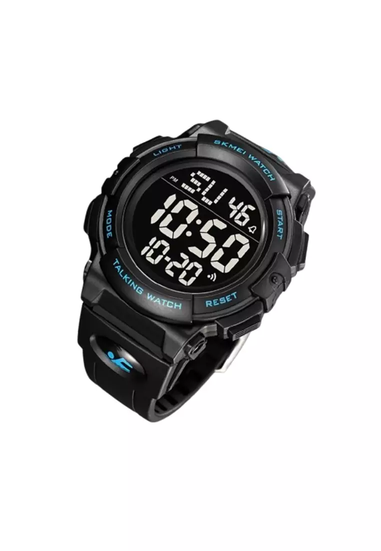 Jam Tangan Digital Pria 2322 Rubber Water Resist ORIGINAL - Blue
