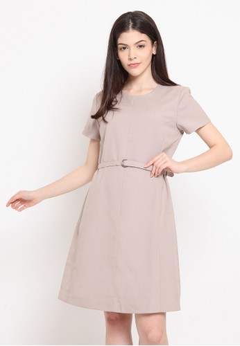Jual The Executive Belted Mini Dress Original Zalora Indonesia