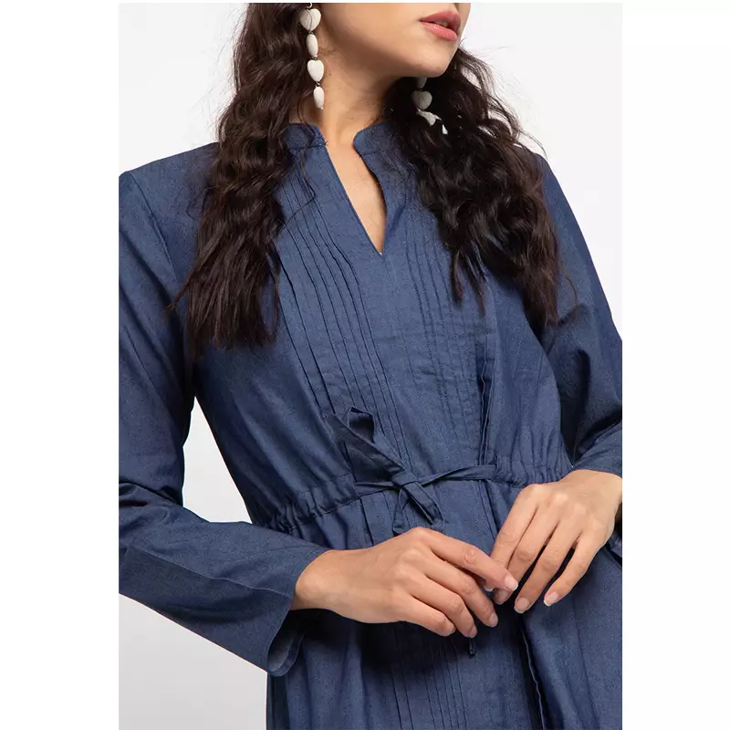 Nabine Denim Dress In Dark Blue