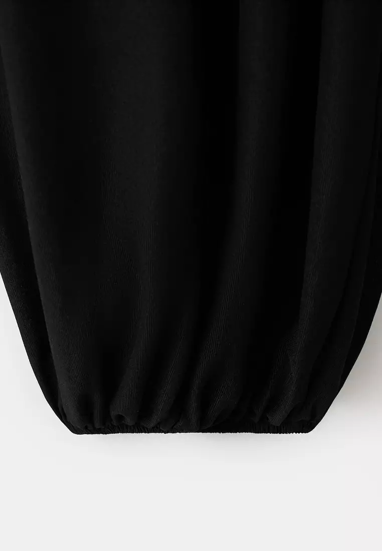 Mid-Rise Harem Pants