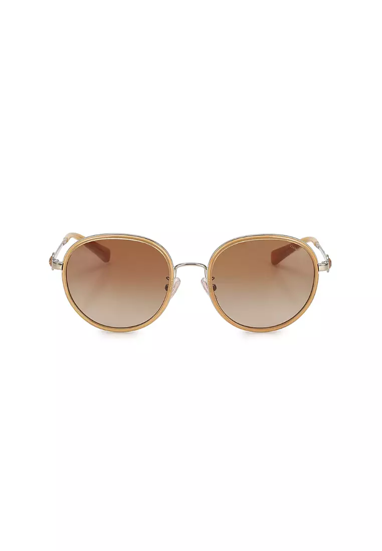 Coach round sunglasses clearance