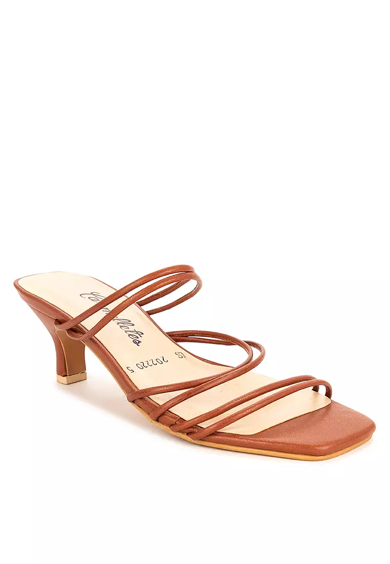 Strappy Kitten Heels