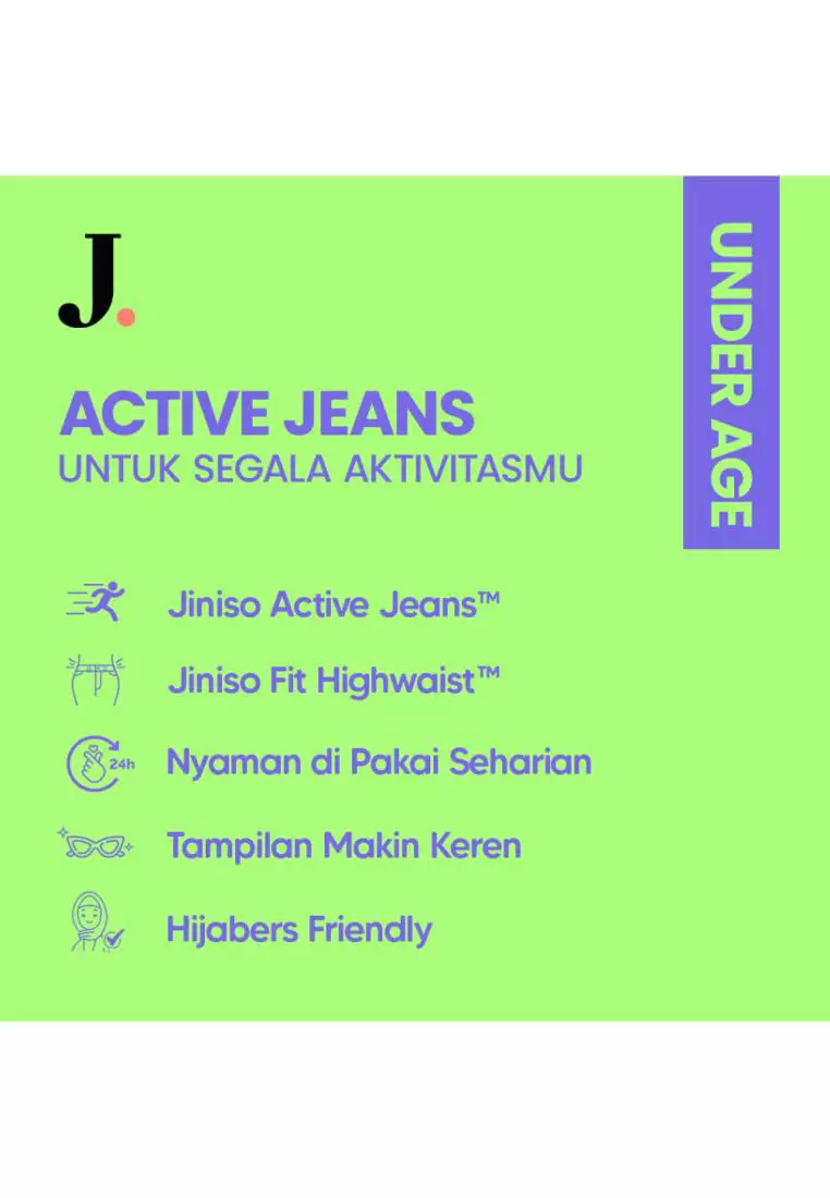 Highwaist Adjustable Baggy Jeans 440 UNDER AGE