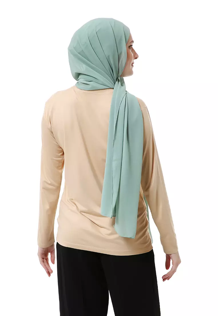 Zhalika Phasmina Motif Polos High Premium Quality - Matcha