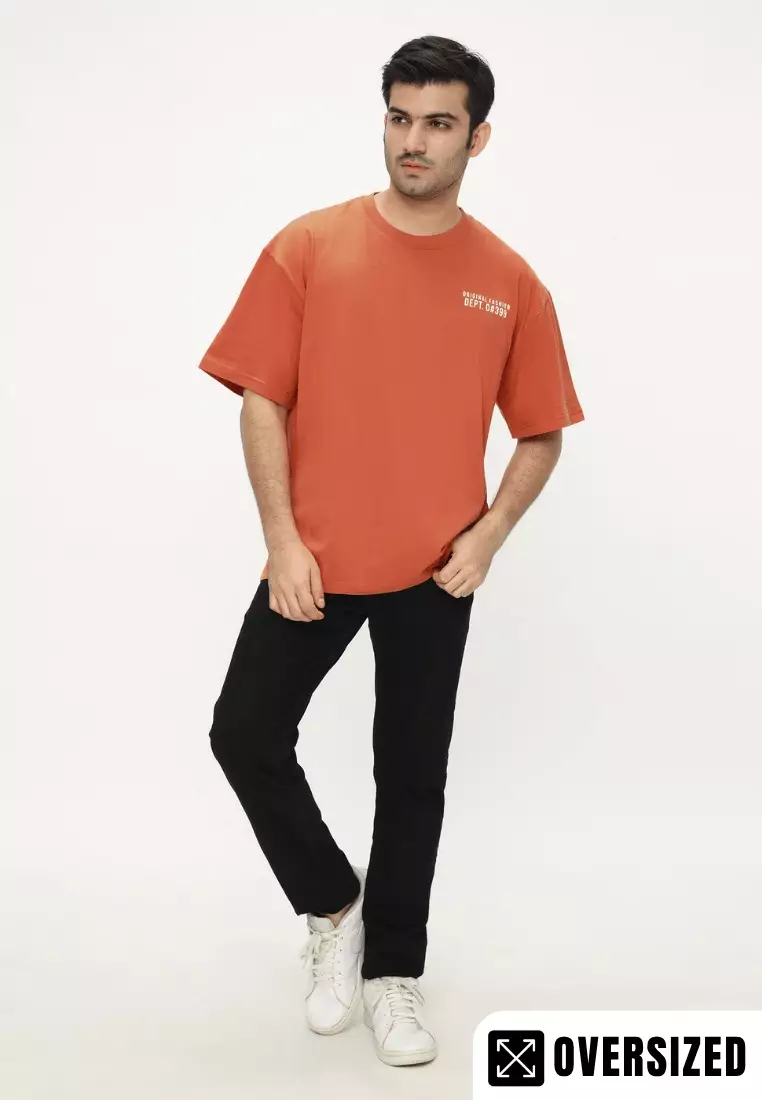 NX T-Shirt Cotton Combed Tebal Oversized Pria 2079370491