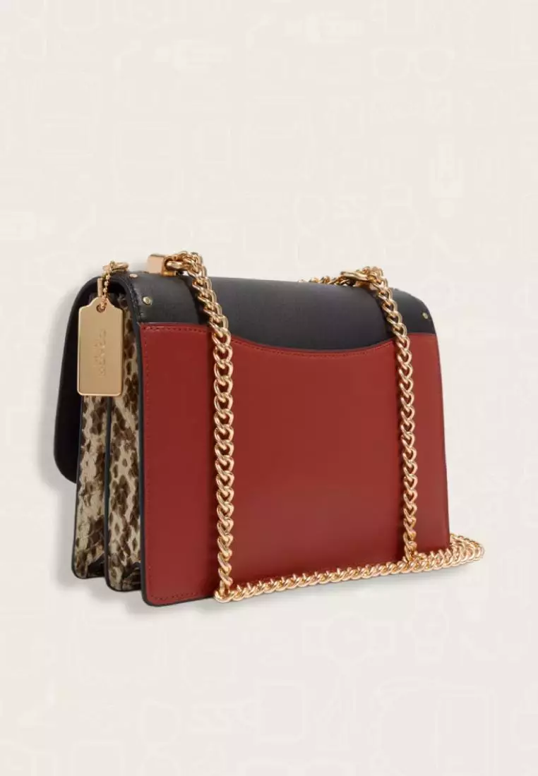 Coach Klare Crossbody In Signature Canvas With Rivets Khaki Multi