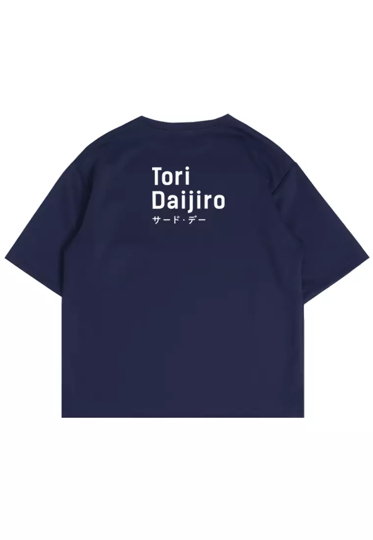 MTJ36 Kaos Oversize Distro Pria Tori Daijiro Navy