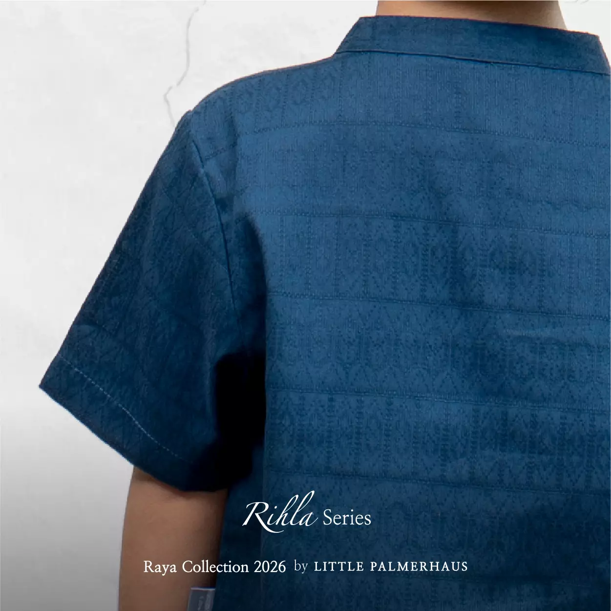 Little Palmerhaus - Baju Lebaran 2026 - Rihla Boy Koko Set (Setelan Baju Koko Anak Laki-laki) Blue