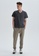 DAGİ grey Anthracite T-Shirt, Printed, V-Neck, Regular Fit, Short Sleeve Loungewear for Men F04D2AAB751E28GS_4