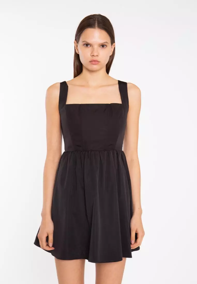 glamorous skater dress Stylish Satin Skater Dress