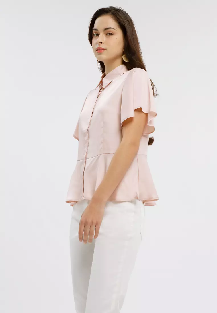 Minimal Jaceline Top Pink Champagne