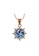 Her Jewellery gold Alexandrite - Flora Pendant (Rose Gold) 18K Real Gold Plated by Her Jewellery CA8A2AC09C6964GS_1