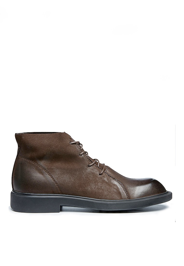 VANSA Vintage Cow Nubuck Leather Ankle Boots VSM-B21352