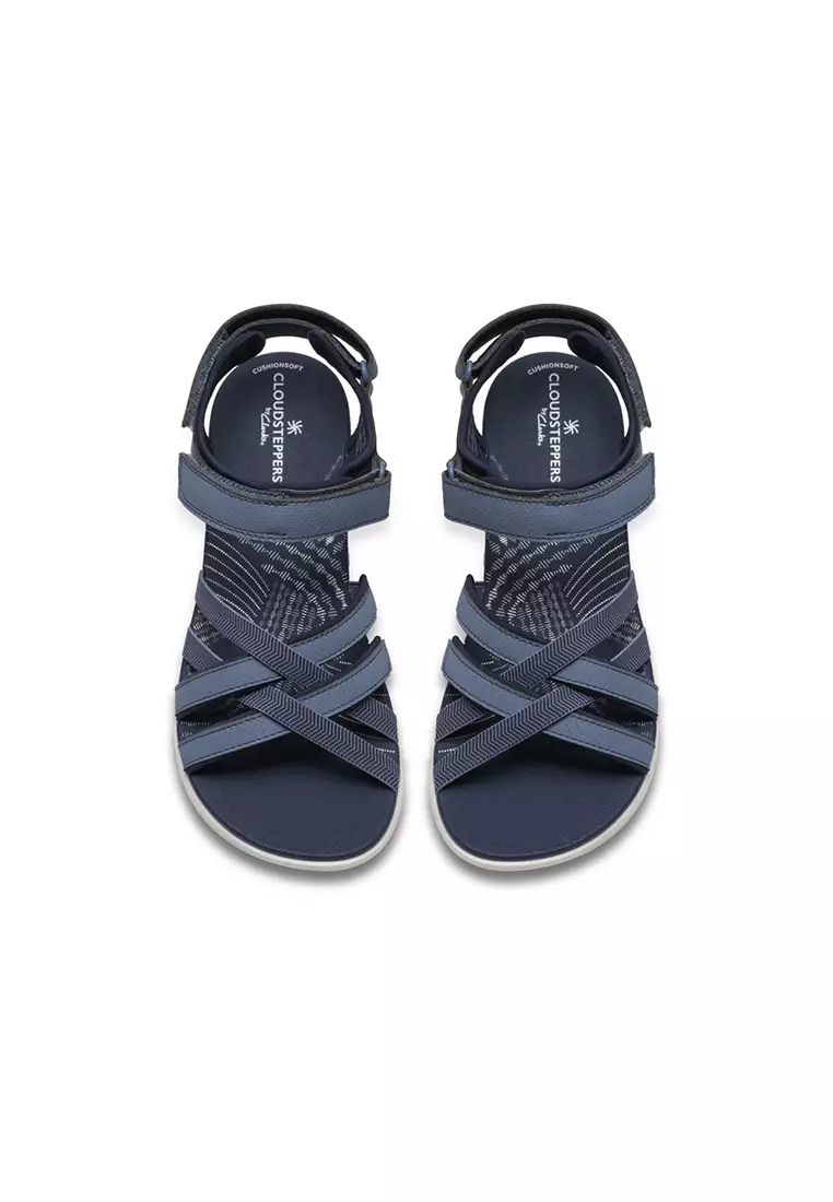 Womens Mira Shore Strappy Sandals - Navy