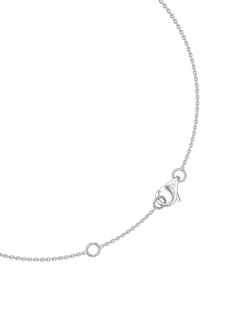 Rebel Heart Lab Grown Diamond Statement Necklace in 14K White Gold D/E-VVS/VS (1.42ct TDW)