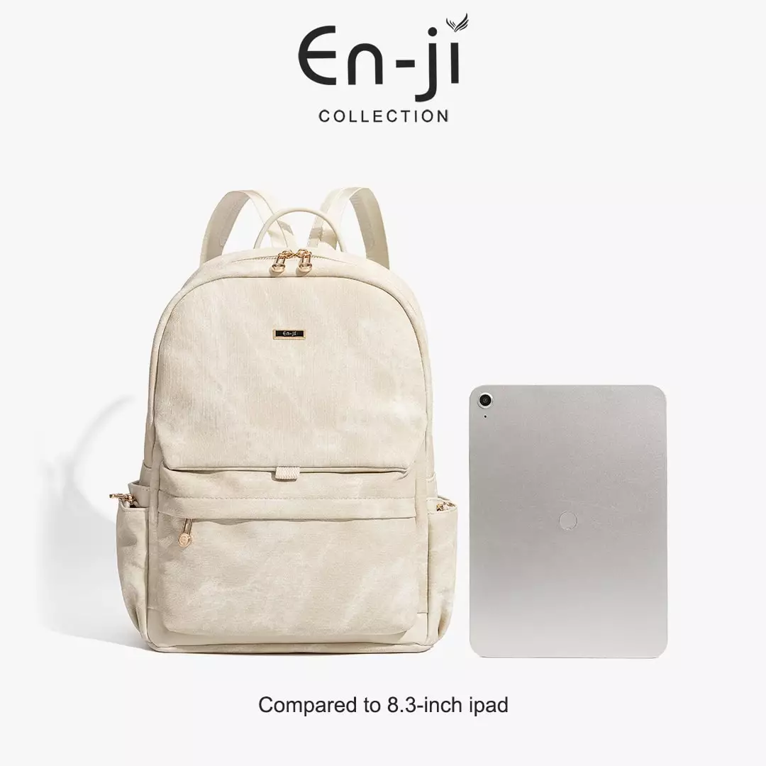 En-ji X Tzi Xuan - Dehan Backpack Wanita Warna Cream