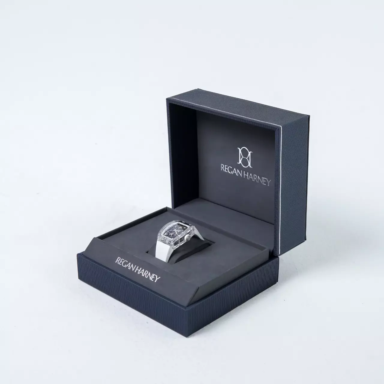 Jam Tangan REGAN HARNEY RH 36-11 BLANC CRYSTAL WATCH 100% ORIGINAL - OS