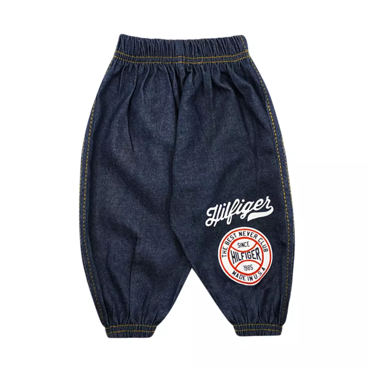 Wakakids Setelan Anak Laki Laki Usia 12 - 18 Bulan Celana Jeans Jogger 3438 Kuning