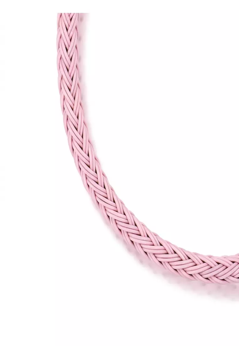 Stainless Steel Charm Bracelet for Women Cherry Blossom 3mm