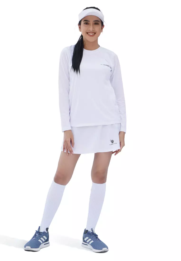 Tiento Kaos Running Dry Fit Baju Olahraga Wanita Lengan Panjang Gym Pakaian Sport Lari