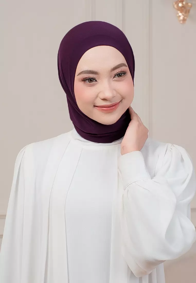 HIJAB INSTAN QIARA - DARK PURPLE