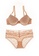 ZITIQUE beige Women's Solid Color 3/4 Cup Lace Lingerie Set (Bra And Underwear)  - Beige E9344USBACE56BGS_1