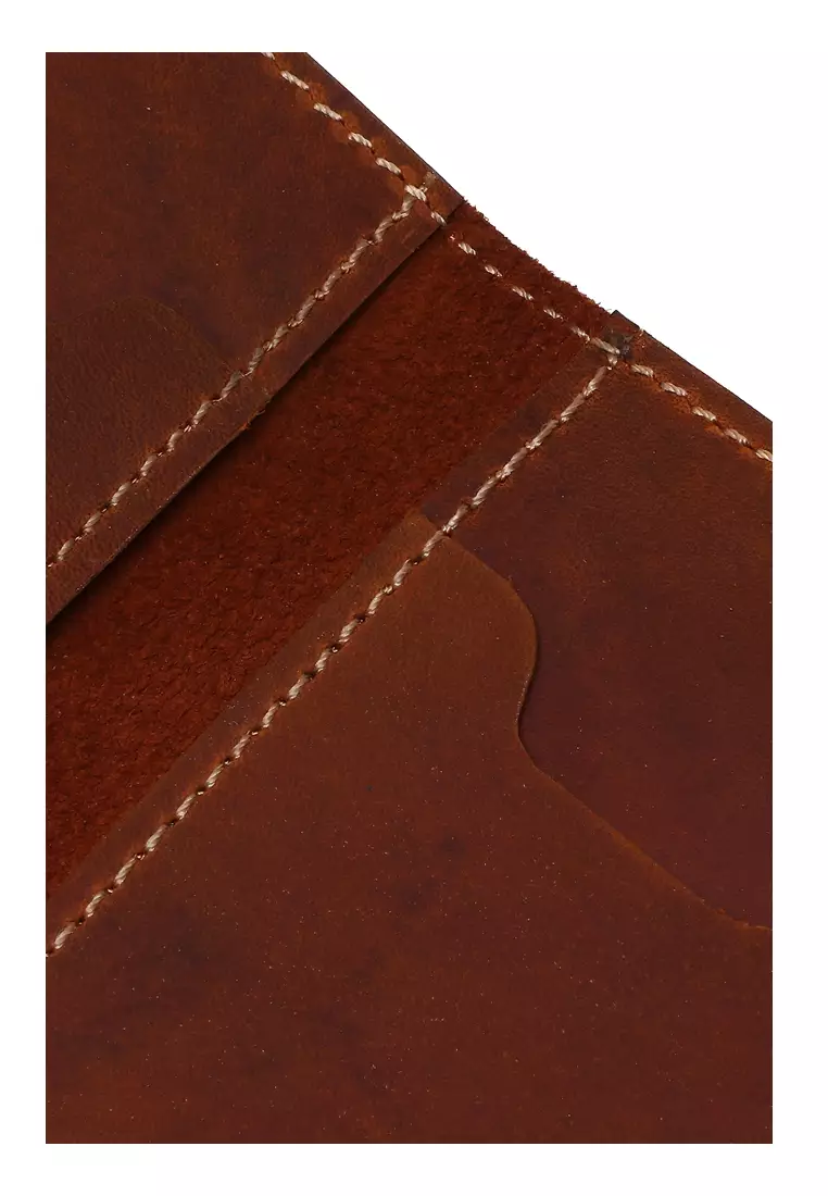 Zackly Card Wallet Handmade Many Slot Material Genuine Leather 025 ORIGINAL - BROWNCH