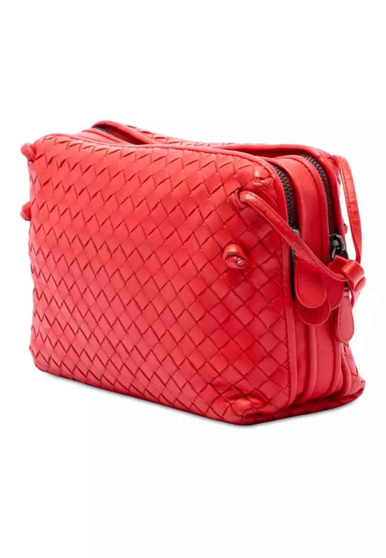 Pre-Loved Bottega Veneta Nappa Intrecciato Nodini Crossbody