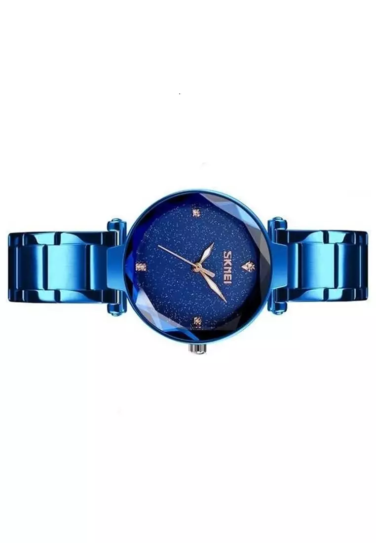 Jam Tangan Kasual Analog Wanita Waterproof 30m Strap Tali Material Stainless Steel MM80 ORIGINAL