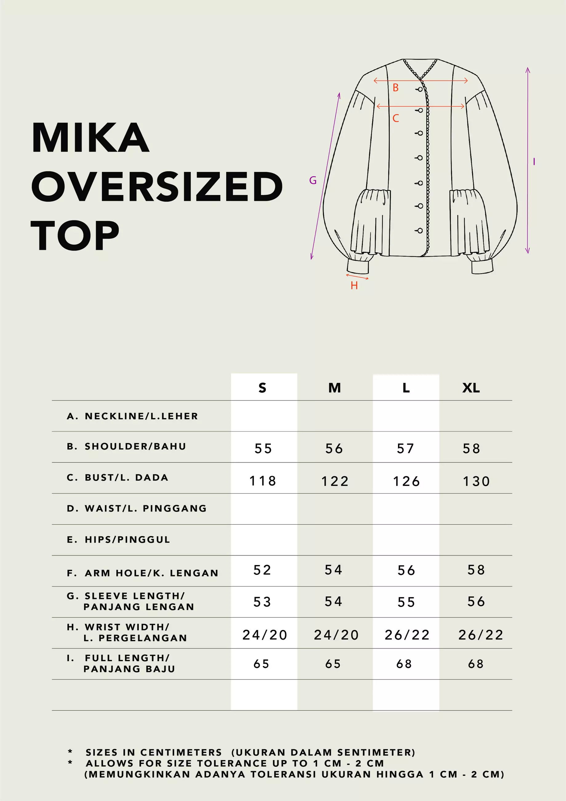 Kami Mika Oversized Top Mustard